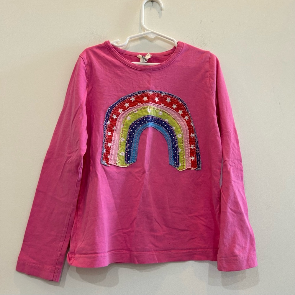Mini Biden pink rainbow shirt. Size youth 7-8.